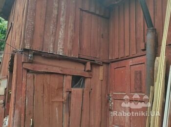 Обшити фасад сараю ПВХ вагонкою та покрити дах профнастилом