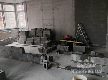 Кладка перегородки