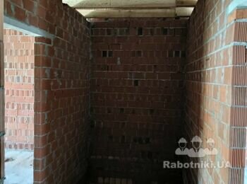 Монтаж паробар'єра і OSB плит до балок горища знизу (53 кв. м)