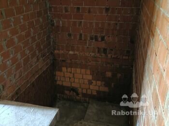 Монтаж паробар'єра і OSB плит до балок горища знизу (53 кв. м)