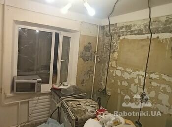 Зробити: ванну, туалет під ключ, в кухни штукатурка і підлога.