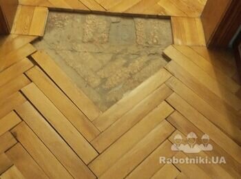 Частично переложить паркет в квартире после затопления