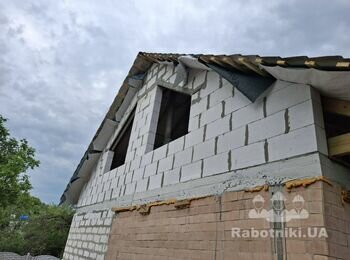 Обшивка крыши франтонов и бока