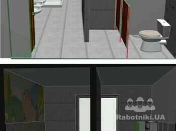 Укладання плитки в дошкільному закладі.