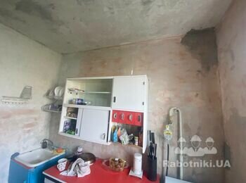 Поштукатурить кухню, сделать откосы