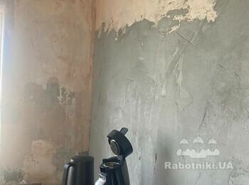Поштукатурить кухню, сделать откосы