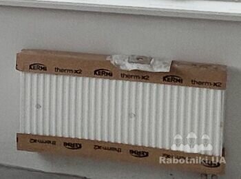 Присоединение батареи со стороны стены