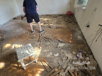 Залити півсуха стяжка 1.5см,плівка ,сітка , 20 м