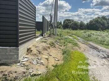 Кременище! Заливка бетону під парковку 22м3, заїзд під нахилом