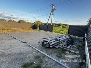 Кременище! Заливка бетону під парковку 22м3, заїзд під нахилом