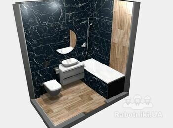 Укладання 20м плитки на стіну - 120/60
