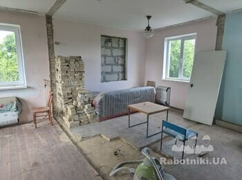 Комплексні ремонтні роботи в кімнаті будинку (Київська обл. Фаст. р-н)