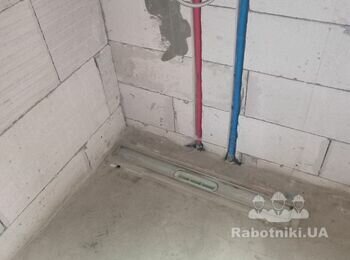 Укладка плитки 30х60см 30м2 в санузле. Вышгород
