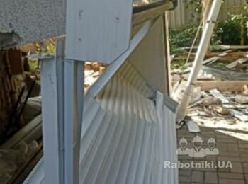 Вивіз будівельного сміття після прильоту дрону