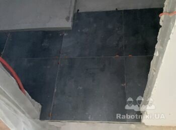 Укладання плитки в санвузол 24 км.м.