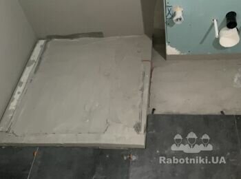 Укладання плитки в санвузол 24 км.м.
