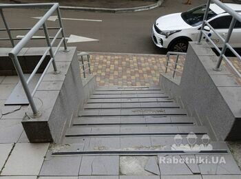 Полагодити вхідну групу (ганок), плитка