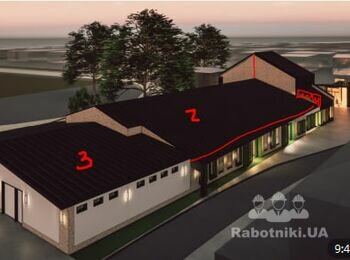 Деревянная ферма на коммерческое помещение