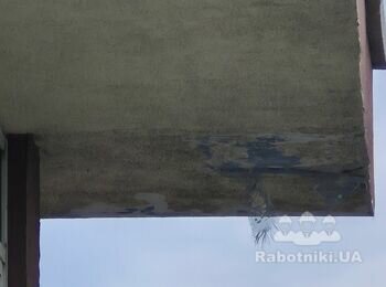 Відновлення фасаду - Парапет+Винос даху Вистотні роботи, Промальпінізм