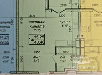 Ремонт под ключ квартиры 40 м2 после строителей у застройщика