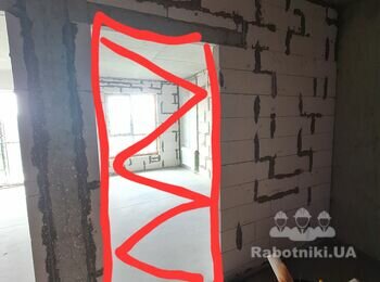 Кладка газоблока, шлакоблока, перепланування квартири.