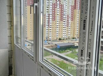 Штукатурні роботи на балконі 2к квартири