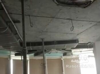 Монтаж гіпсокартонної стелі.