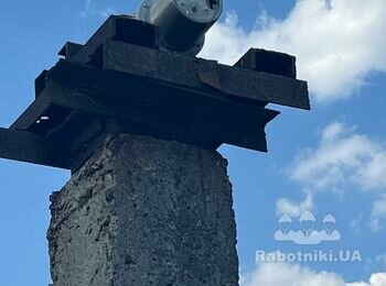 Штукатурка залізобетонних конструкцій (опор, стояків)