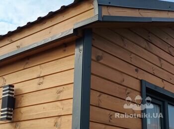 Монтаж водостічної системи на модульний будинок