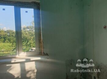 Штукатурні роботи в кімнатах будинку 100 м2