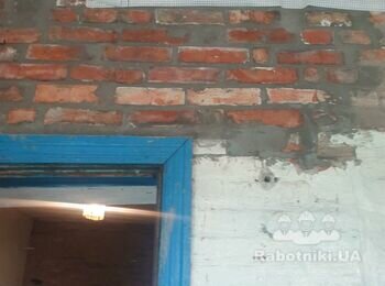 Штукатурні роботи в кімнатах будинку 100 м2