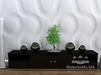 #Гипсовая декоративная 3д панель #монтаж гіпсових 3d панелей