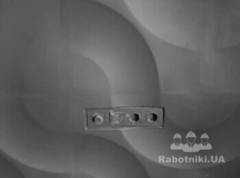 #Гипсовая декоративная 3д панель #монтаж гіпсових 3d панелей