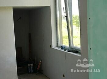 Підготовка гіпсокартону під фарбування.