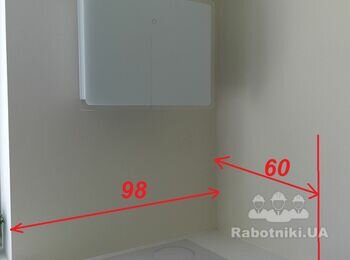 Фартух з плитки 120х60