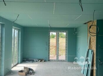 Малярні роботи по гклв, 360м2, новий будинок