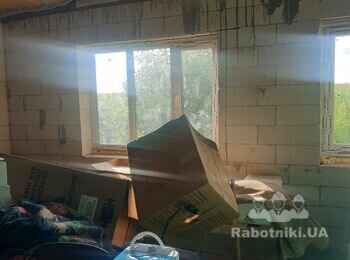 Штукатурні роботи у будинку 100 кв.м., відкоси вікон