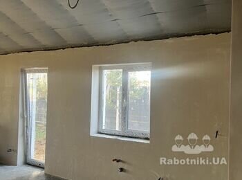 Монтаж фальш-брусу 80м2