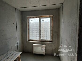 Шпаклівка стін, підготовка стін, монтаж откосів