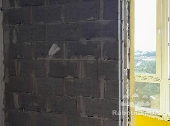 Демонтаж стіни кервмзитобетонні блоки, 9 метрів квадратних