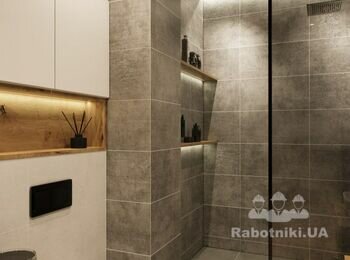 Укладання плитки 22м2,