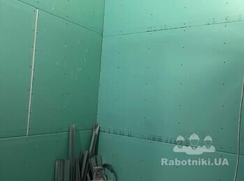 Оздоблення гіпсокартону клінкером та декоративною фарбою