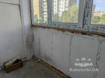 Зробити обшивку балкону листами ПВХ, пілога лінолеум