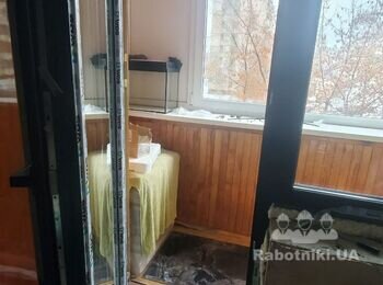 Евроремонт комнаты в 2х комнатной квартира панельного дома Киев Виногр