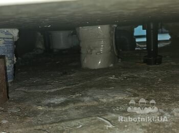 Установка трапа в душеву.