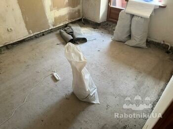 Стяжка підлоги 14.6 кв