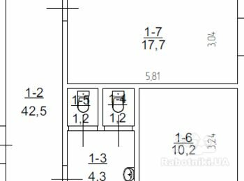 Гіпсова машинна штукатурка стін 425м.кв.