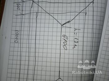 Дах конверт з бітумної черепиці