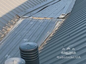 Ремонт покрівлі з металопрофілю