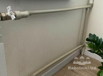 Заміна труб для батареї. Опалення. Сантехніка. Сантехнічні роботи